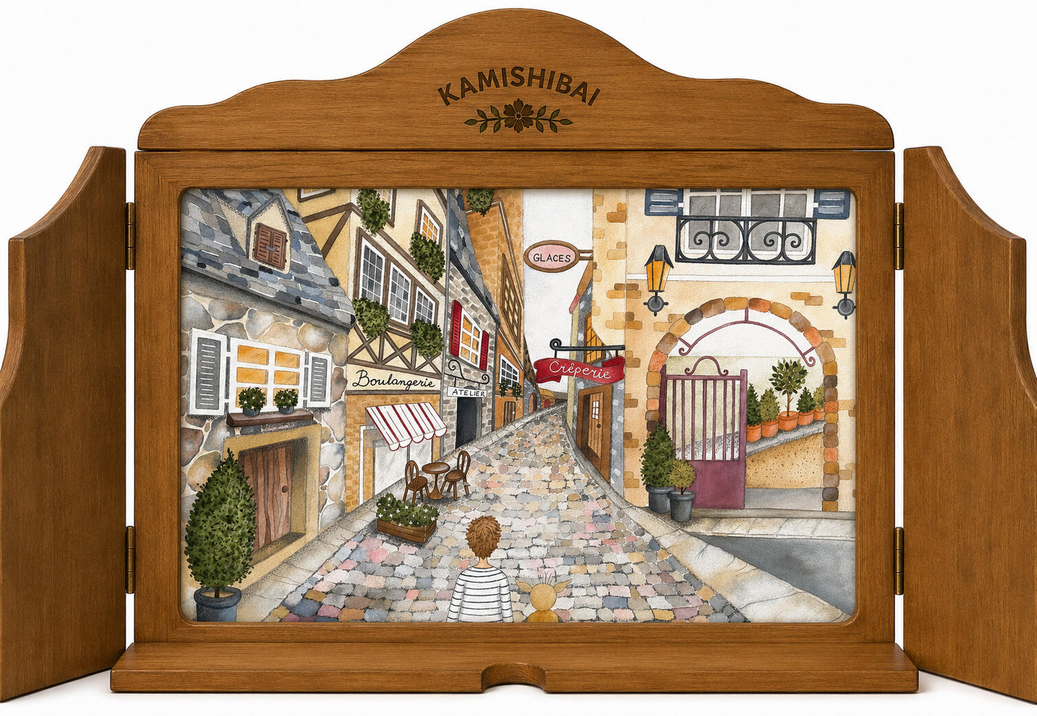 Malo and Kélian finding the French galettes.